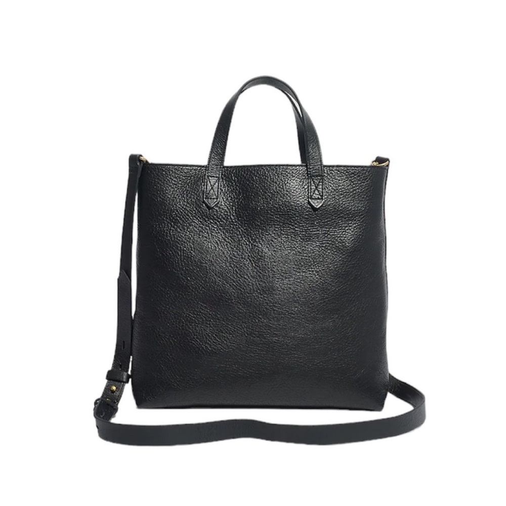 Madewell zip top transport crossbody in black